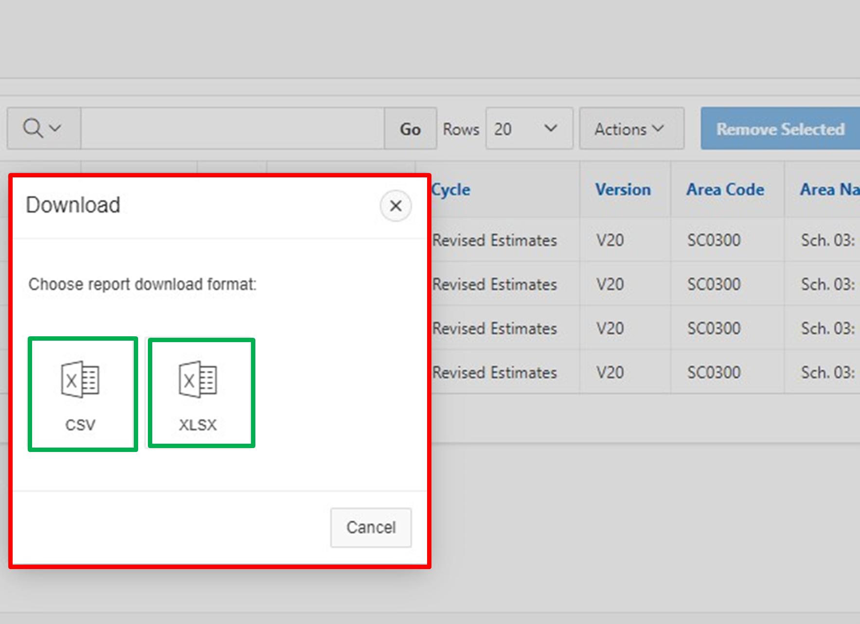 Create and Loading Saved Selections